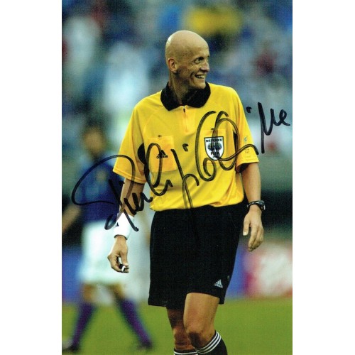 Referee Pierluigi Collina Signed 6x4 Inch Photograph